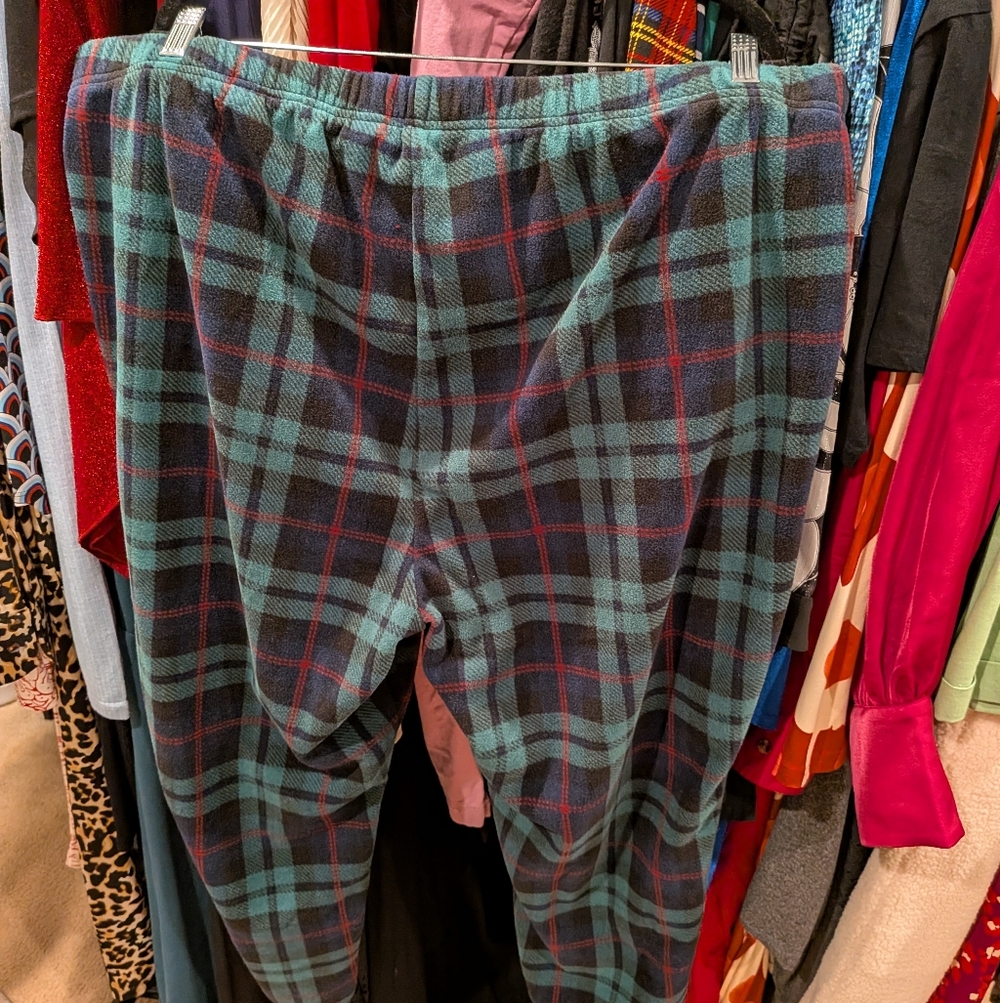 Old Navy Women's Pajama Pants in Blue and Green - XXL